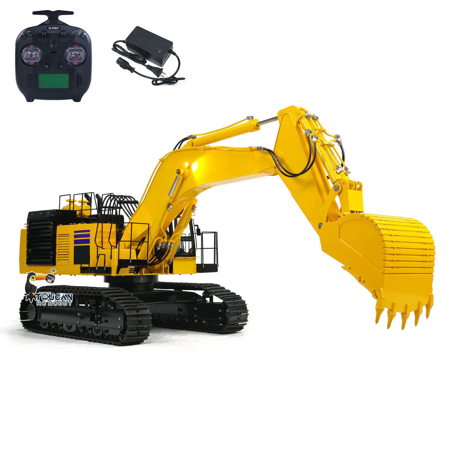 1/8 Scale PC1250 RC Hydraulic Excavator Metal Heavy Duty