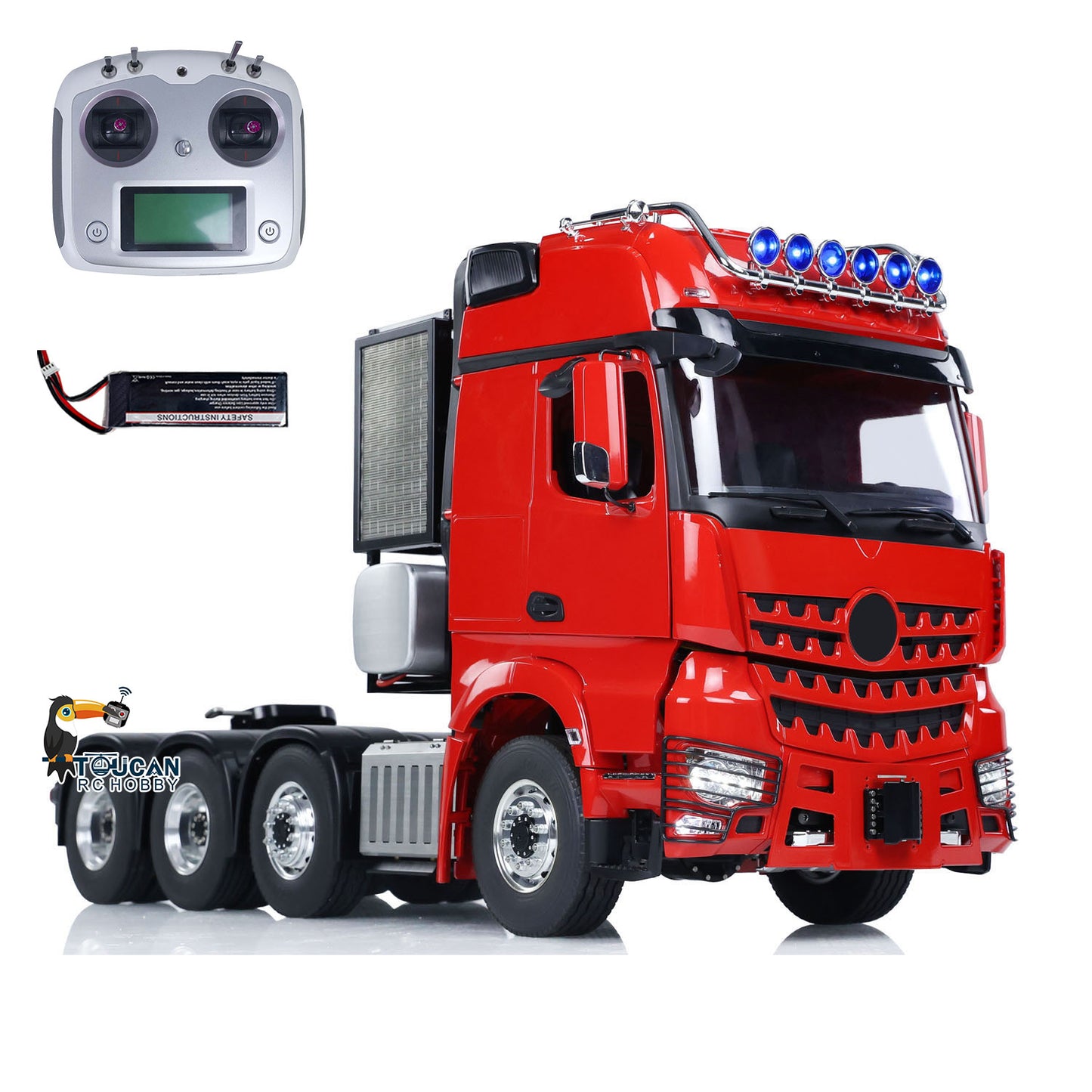 TOUCAN Metal Differential Lock Axles 3Speed Gearbox 8X8 1:14 RC Tractor Truck 3363 Radio Control Lorry Cars
