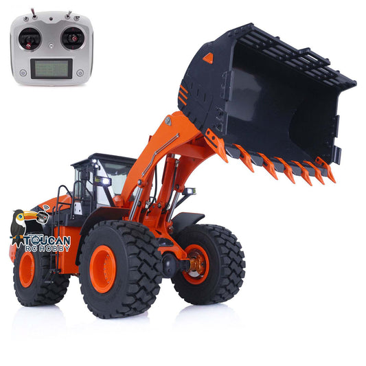 US Stock Brand JDMODEL 1/14 Hydraulic Wheeled Loader Earth Mover ZW370 Hydraulic Painted Metal Truck Assembled Model