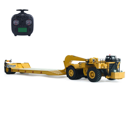 In Stock 1.8Meters Long! Metal 1/20 RC Heavy Duty Hydraulic Mining Trailer C739D PRO Gooseneck Car Remote Control Construction Vehicle