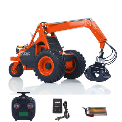 TOUCAN 1/14 RC Hydraulic Log Loader LESU AOUE 225A Remote Control Sugarcane Loader Grabber 4CH Valve RTR Model Battery Radio
