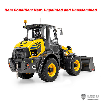 LESU 1/14 4X4 Metal RC Hydraulic Loader KIT Aoue WA100M-8 Radio Control Construction Car Model Sound Light 4CH Valve Axle Lock