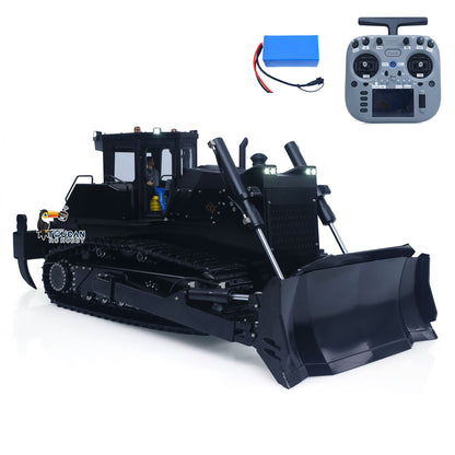 Metal 1/12 RC Hydraulic Bulldozer D155AX RTR Heavy Dozer Model 7 Way Valve 1.0L Oil Pump 5 Plows Radio Master TX15 Radio Battery