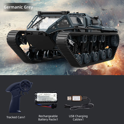 1/18 RC Drifting Tracked Off Road Vehicle C8812 2.4GHz Remote Control Simulation Model Car LED Lights 360 Degree Rotation RTR