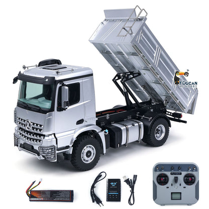 In Stock TOUCAN RC HOBBY Kabolite 4*4 1/14 Plastic RC Dumper Truck 5701 Remote Control Tipper Car RTR Model 2-speed Gearbox Light Sound 2.4G Radio Controller and Receiver Battery