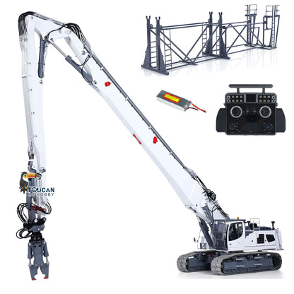 Second Hand LESU 1/14 RC Full Hydraulic Demolition Excavator LR960 RTR Digger Frsky XE Radio