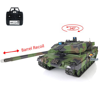 TOUCAN RC HOBBY Henglong 1/16 TK7.0 Plastic USA M1A2 Abrams 3918 German Leopard2A6 3889 RTR RC Tank BB Infrared Combat Smoke Barrel Recoil Sound Light System