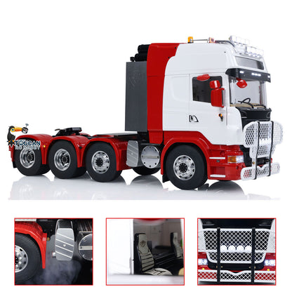TOUCAN RC HOBBY LESU 8X8 1/14 RC Tractor Truck Radio Control Car Metal Chassis Model Light Sound