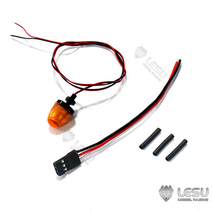 TOUCAN RC HOBBY LESU Universal Spare Part Rotating Warning Light DIY Suitable for RC Tractor Truck Radio Controlled Dumper Trailer Cars