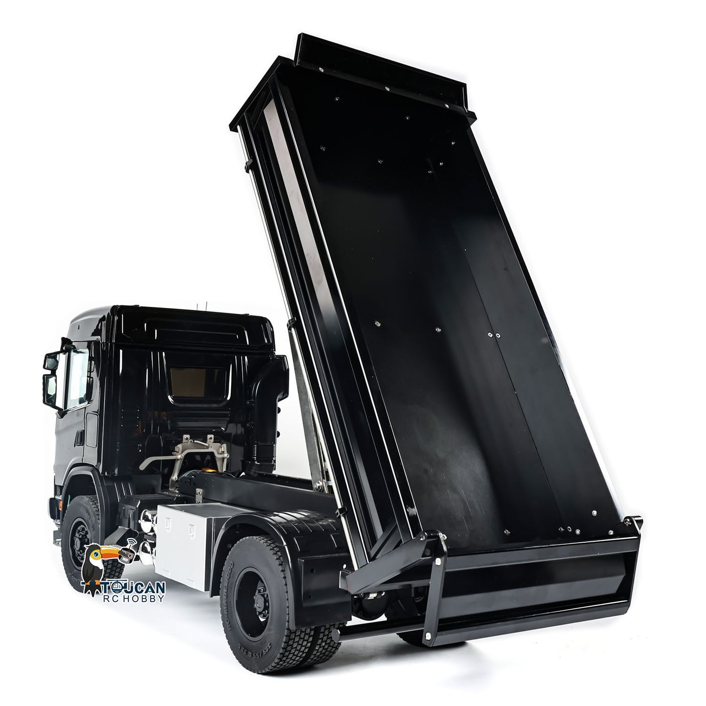 Double E 500G E022 1/14 4x4 RC Dump Truck Electric Lifting 2Speed RTR Tipper Metal Axle Magnetic High Roof Battery Radio Light