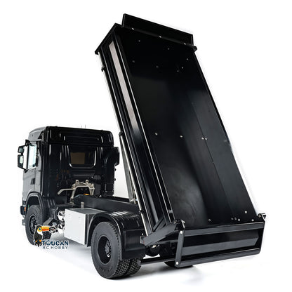 Double E 500G E022 1/14 4x4 RC Dump Truck Electric Lifting 2Speed RTR Tipper Metal Axle Magnetic High Roof Battery Radio Light