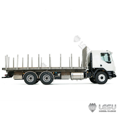 2Speed LESU 1/14 RC Flatbed Timber Truck VM FE Remote Control Lorry Car 6x4 Metal Chassis RWD Model Vehicle Light Sound Motor