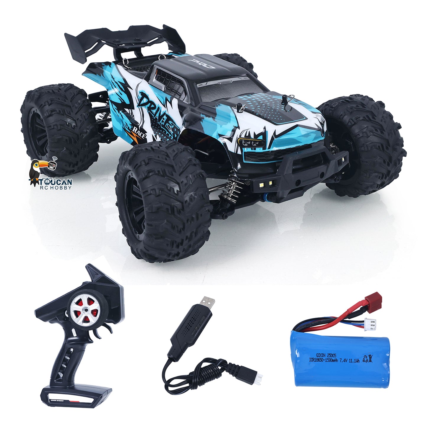US Stock PVC 1/16 4WD Radio Controlled Off Road Car SCY 16102Pro Pickup Truck 2847 Brushless Motor Independent Suspension RC Model Car