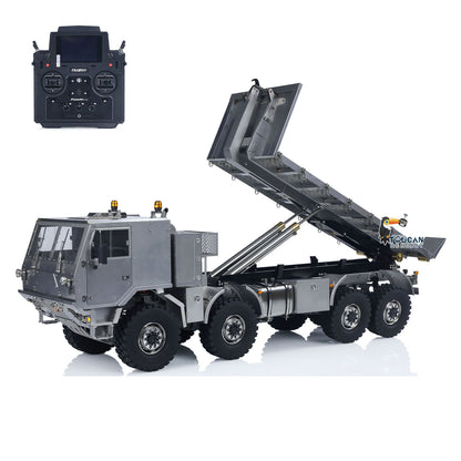 Metal 1/14 RC Hydraulic Off Road Military Truck T815 Remote Control 3Speed 8*8 Roll on off Dumper Model Paladin ST8 Radio