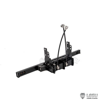 TOUCAN RC HOBBY LESU Metal Hydraulic Telescopic Bumper for Foldable Roll On Off Dumper Frame A0061 DIY 1/14 Remote Control Truck Model No Light