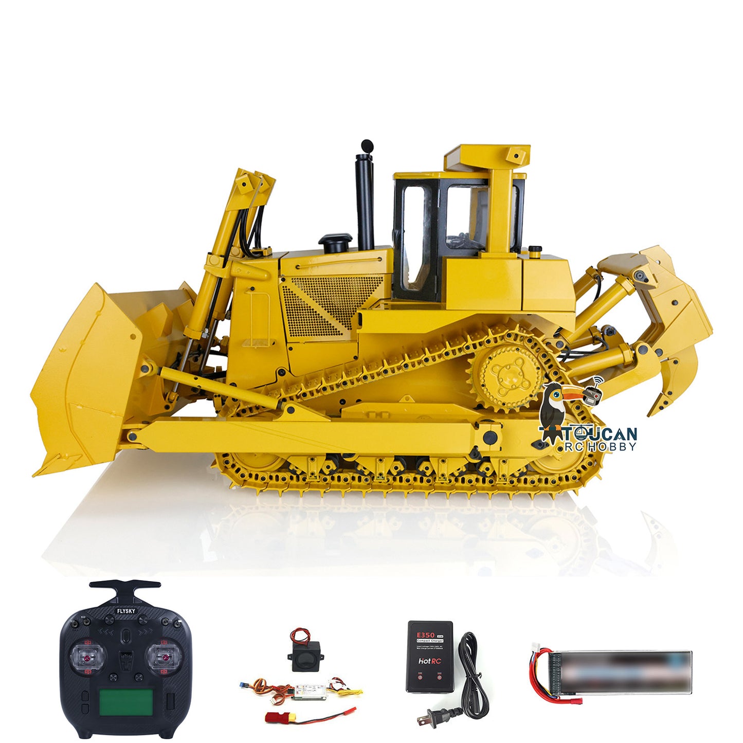 Fast Free Shipping JDModel DXR2 Metal 1/14 RC Hydraulic Bulldozer Remote Controlled Heavy-duty Dozer W/ 201 Sound System