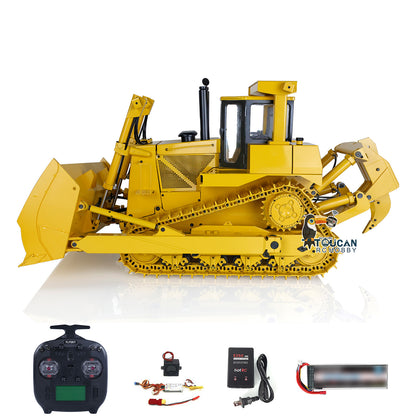 Fast Free Shipping JDModel DXR2 Metal 1/14 RC Hydraulic Bulldozer Remote Controlled Heavy-duty Dozer W/ 201 Sound System
