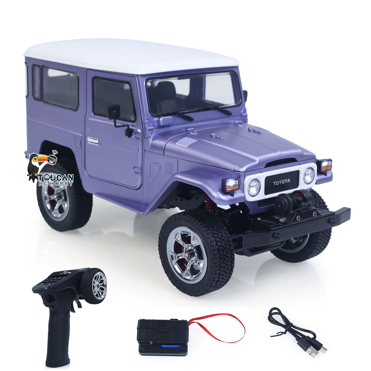 In Stock 4x4 HG 1/16 Multi Terrain RC Off Road Vehicle HG4 211 Electric Winch Remote Control Crawler Car Dual 050 Motors 2.4GHz Radio