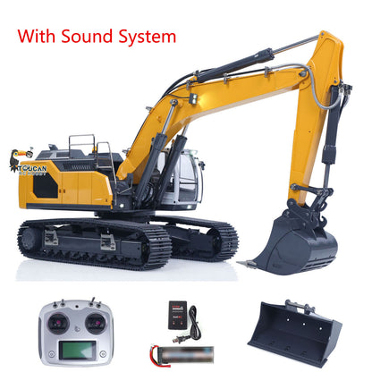 US Stock XDRC LR945 1/14 RC Hydraulic Excavator RTR Metal Radio Control Construction Vehicle Quick Coupler Light Sound