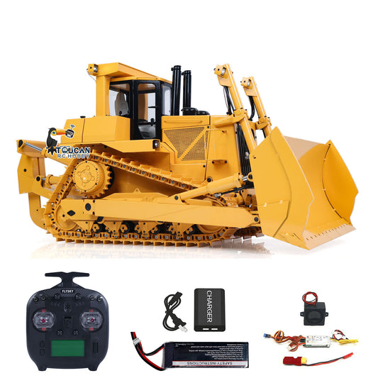 Fast Free Shipping JDModel DXR2 Metal 1/14 RC Hydraulic Bulldozer Remote Controlled Heavy-duty Dozer W/ 201 Sound System