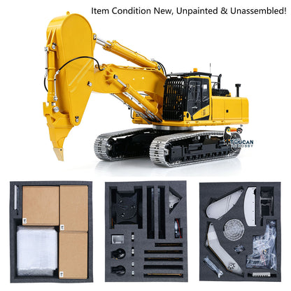 In Stock TOUCAN RC HOBBY LESU PC500 B0020 1/14 Metal KIT RC Hydraulic Excavator Model 3-Way Valve Light System Brushless Motor Metal Tracks for Digger Builders