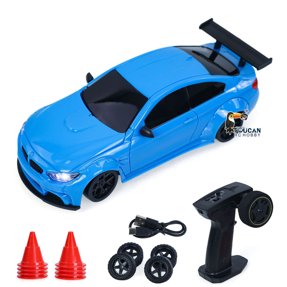 TOUCAN RC HOBBY US Stock 25KM/H High Speed JIABAILE 4WD Plastic 1/36 RC Drift Car 3611 Gyroscope Indoor Outdoor Mini Racing Car LED Lights Battery 2.4G Radio