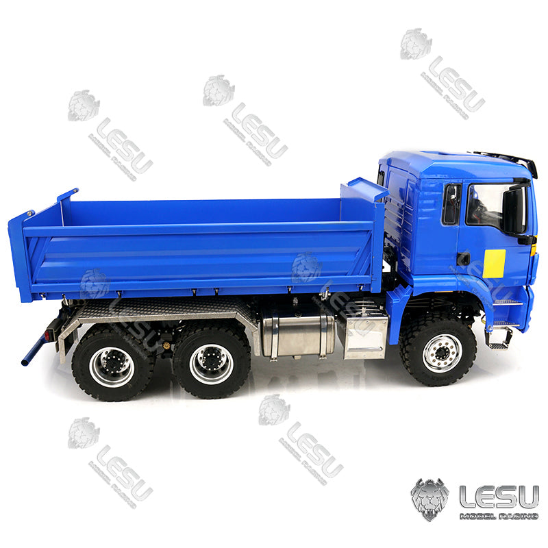 LESU 1/14 Metal 3 Ways RC Dumper Truck Model 3Speed Transmission Sound Light System Scale Vehicle for Engineering Vehicle Enthusiast
