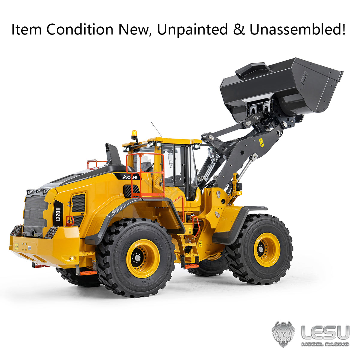 TOUCAN RC HOBBY LESU L220H 1/14 Metal Hydraulic RC Wheel Loader A0013 KIT Model 4WD Brushless Motor 2 Speed Drive Differential Lock Quick Release Bucket Sound