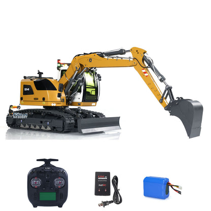 CUT Model LR914 1/14 Metal RC Hydraulic Excavator RTR 5-Way Valve ST8 Controller Manual Quick Coupler Light & Sound for Enthusiast Outdoor