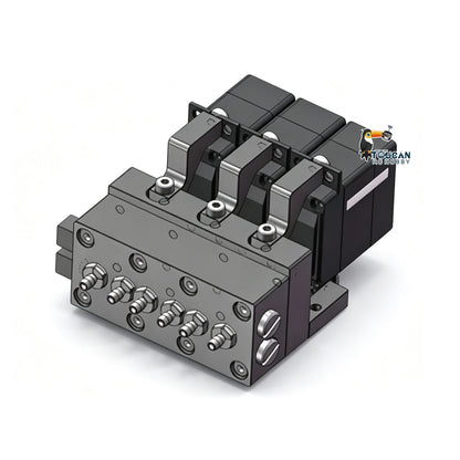 TOUCAN RC HOBBY 1CH 2CH 3CH 4CH 5CH Metal Directional Valve W/ Servo Spare Part for 1/14 RC Excavator Loader forklift Radio Controlled Truck Model