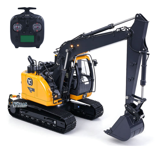 In Stock TOUCAN RC HOBBY SFrog ZX135US LITE 1/14 Metal RC Hydraulic Excavator PNP 3.5-4MPa Pump Brushless Motor Quick Coupler Light Sound System ST8 Controller