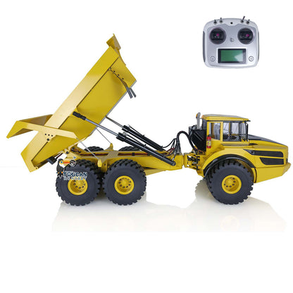 Remote Control 1/14 6x6 Metal Hydraulic lifting Articulated Truck A40G RC Dumper Toys Model Motor Servo Transmitter