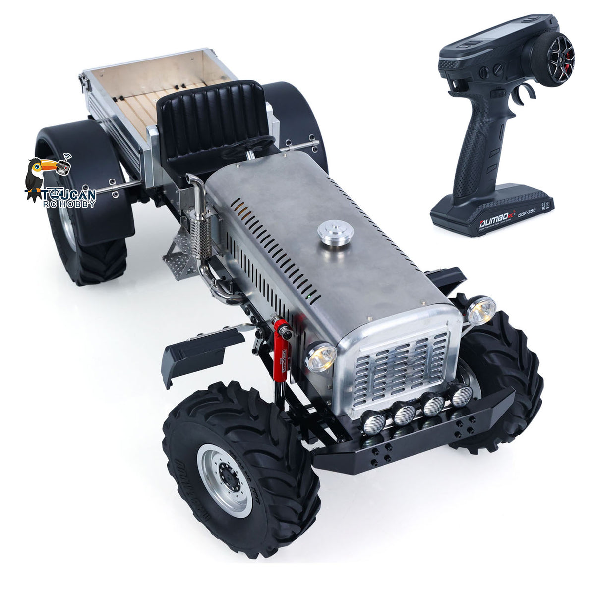 TOUCAN RC HOBBY US Stock MODO 1/10 RC Tractor MD009 - Dual Motor Winch Metal PNP