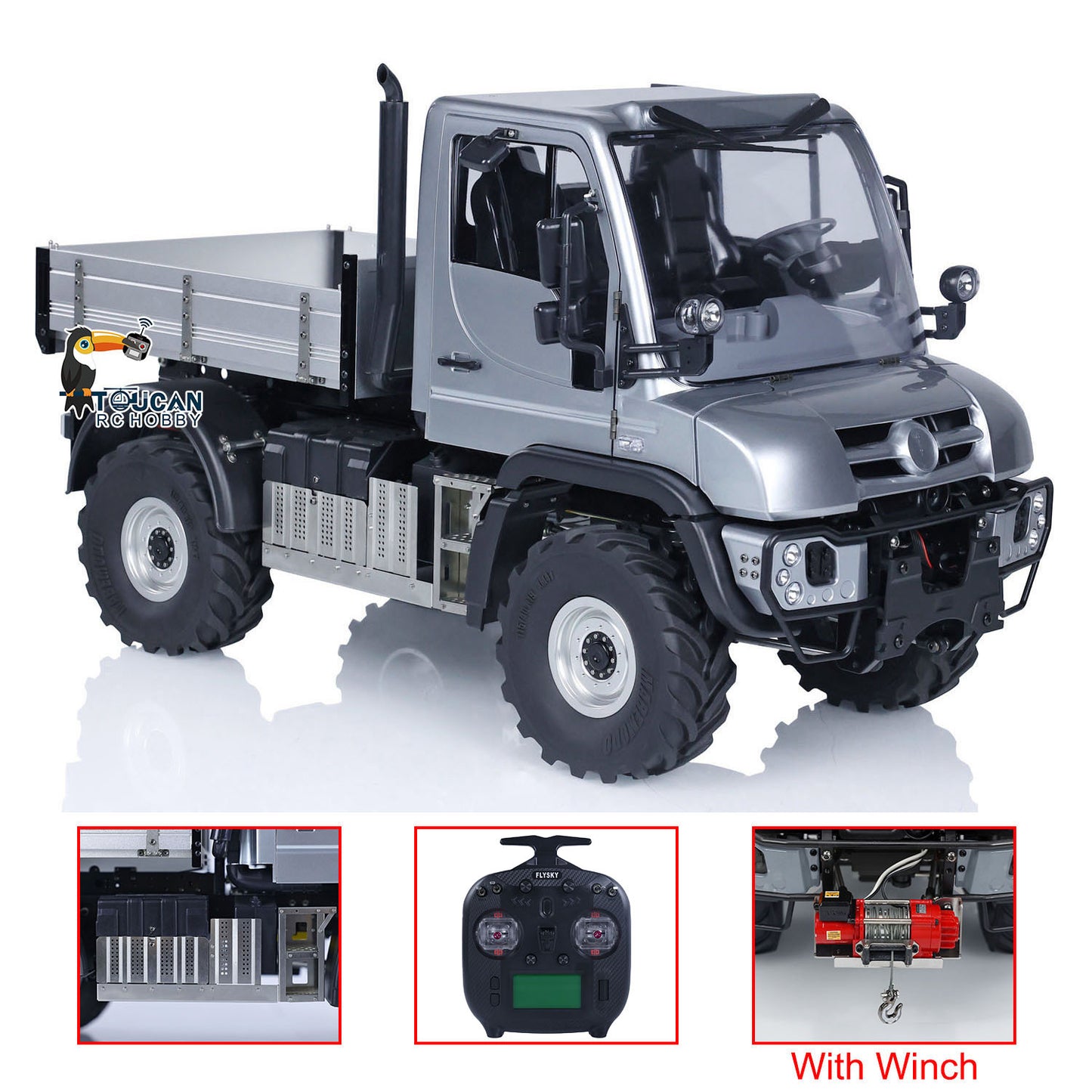 4WD 1:10 U423 4X4 RC Off-road Vehicles Radio Control Rock Crawler Climbing Cars Hobby Model Assembled and Painted PNP FlySky ST8