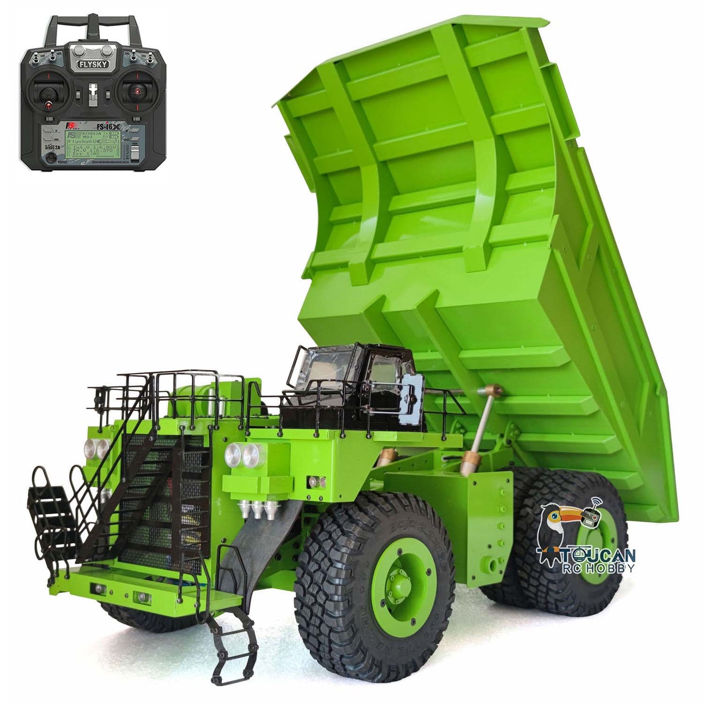 TOUCAN RC HOBBY  793D Metal 1/20 RC Hydraulic Mining Truck Remote Control Dumper Car 6X Finished Product Warning Sounds Heavy Construction Vehicles