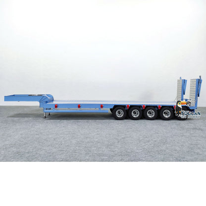 5 Axles Metal Semi-trailer for 1/14 RC Tractor Truck Remote Control Dumper Cars Construction Vehicles DIY Hobby Models Painted