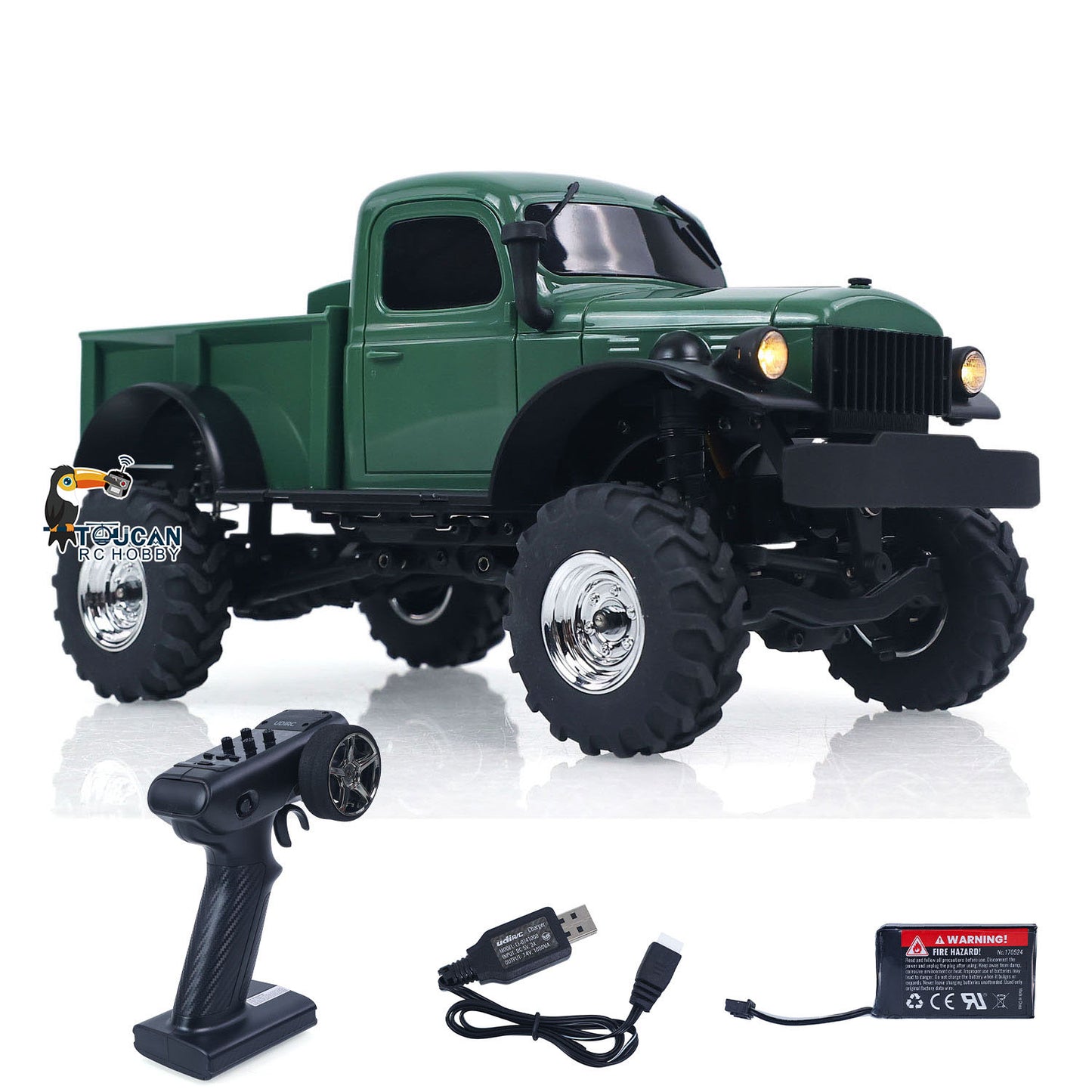 UDIRC UCX2401 4WD 2Speed Gearbox 1/24 Remote Control Crawler RC Off Road Car Metal Chassis Rail RTR Brushed Motor Light No Sound