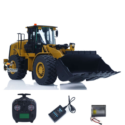 In Stock HUINA K966 KABOLITE 2.4Ghz 1/16 Hydraulic RC Loader 966 Car 7500mAh Battery 8 Channels Radio Control Good Hydraulic Valve Pump Wheel