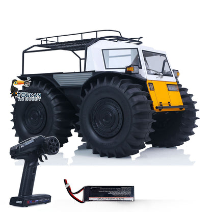 1/10 Scale All-terrain RC Off-road Vehicle Amphibious Climbing Car KIT/RTR D-E077 Painted Light Sound System