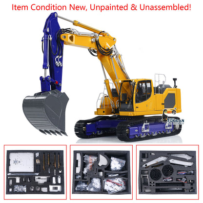 In Stock LESU 1/14 3-arm LR945 RC Hydraulic Excavator Remote Control Digger Heavy-duty Electric Hobby Model Kits Unpainted and Unassembled
