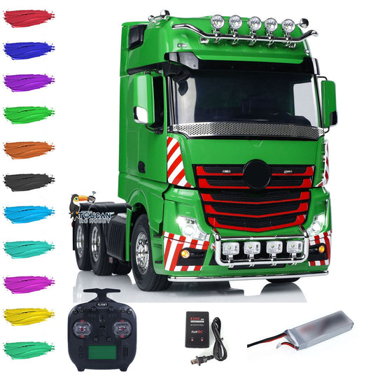 1/14 RC Tractor Truck 6x4 3363 Remote Control Lorry RTR Model ST8 Radio System Battery High-roof Assembled Painted Vehicle