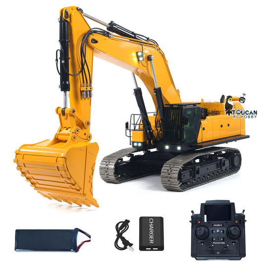 TOUCAN RC HOBBY US Stock Toucanhobby 395F 1/12 RC Hydraulic Heavy Excavator Metal Remote Control Digger 3.0L Dual Pump Paladin PL18EV LITE Radio Light Sound Smoke