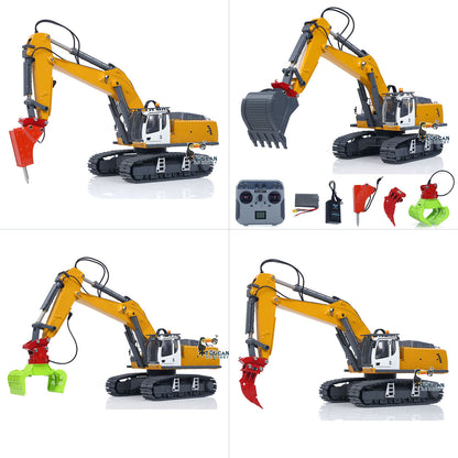 US Stock 1/18 Kabolite 5901 100S Electric Lifting RC Excavator Flysky Remote Control Digger Engineering Vehicle Electric Ripper Hammer