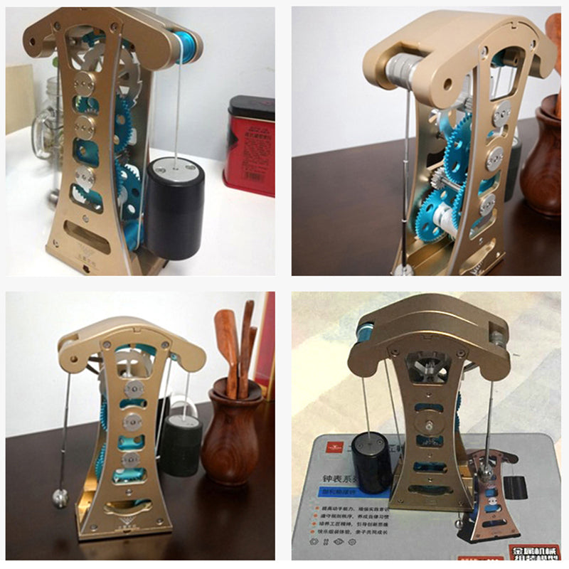 US Stock TECHING Galileo Pendulum Clock Aluminium Alloy 3D Metal Assembled Kits Models