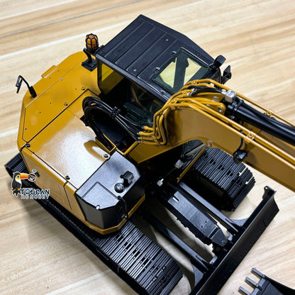 Metal 1/14 C308 Radio Control Hydraulic Excavator 4Valve RC Digger Engineering Vehicle Flysky ST8 Radio Lights Battery Assembled