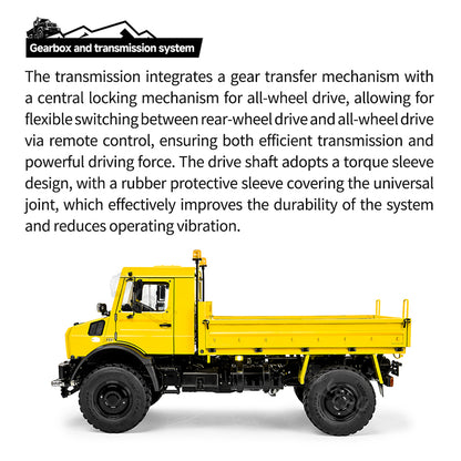 LESU U4023 Metal 1/14 Hydraulic RC Off Road Car AWD Remote Control All Terrain Vehicle Light Truck Model Wheel Hub Reduction