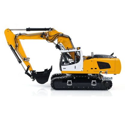 MTM 946-3 Metal 1/14 Excavator All-Metal Hydraulic Tracked Model with T12D Transmitter and 3 Interchangeable Buckets, Battery Charger Light and Sound Not Included