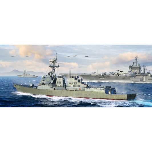 US Stock 1/200 I Love Kit 62009 USS Oscar Austin DDG-79 Destroyer Plastic Static DIY Model Kit Metal Anchor Chain For Adult Collection