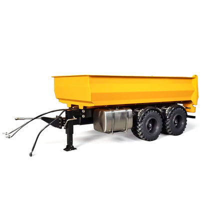 2 Axles 1/14 Metal Dump Trailer Manual Support Legs for 6x6 Remote Control Tractor Truck RC Lorry Hydraulic Crane 4151 AK