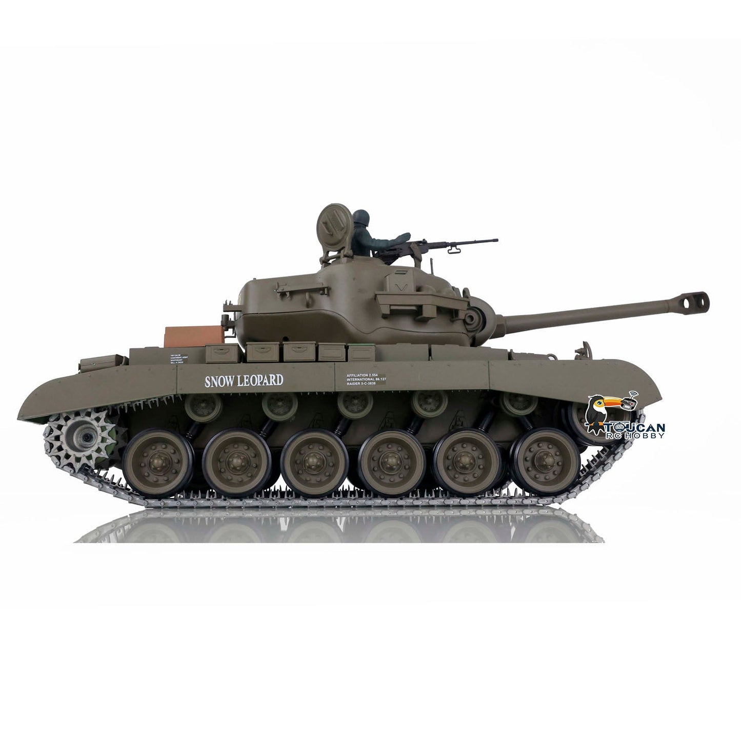 TOUCAN RC HOBBY Henglong 1/16 TK7.0 Promotion 3838 M26 Pershing RTR RC Tank FPV BB IR 360 Degrees Turret Smoke Metal Tracks Sprockets Steel Gearbox Model